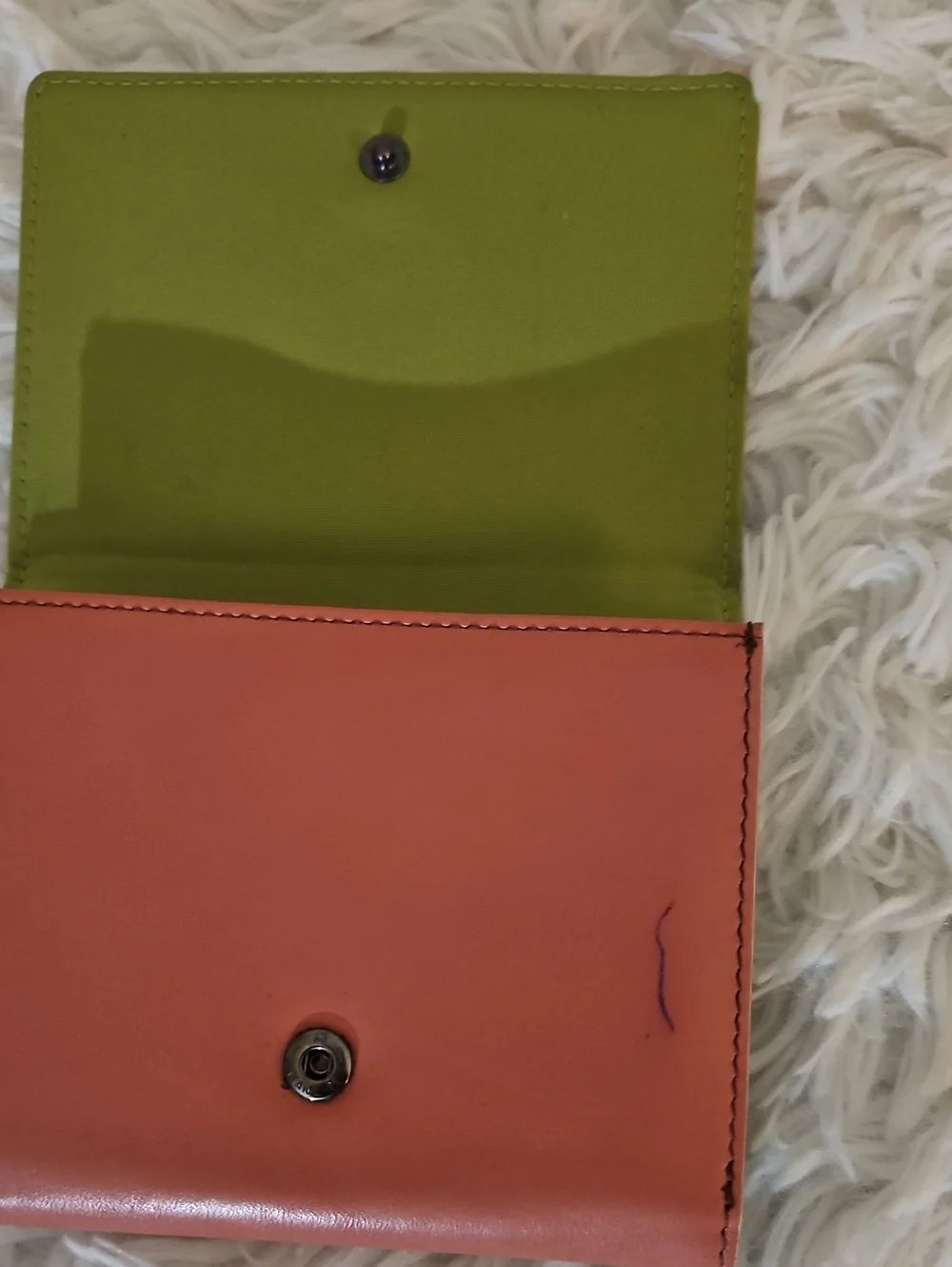 Anne Klein Dusty Rose Compact Wallet w/Pink Interior & Logo Accent